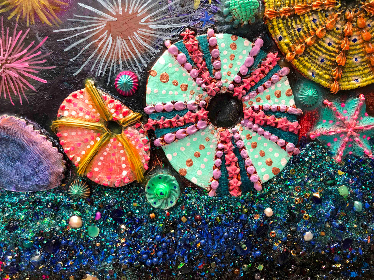 Gray Whale Calf 7ft x 6ft - Oil Painting