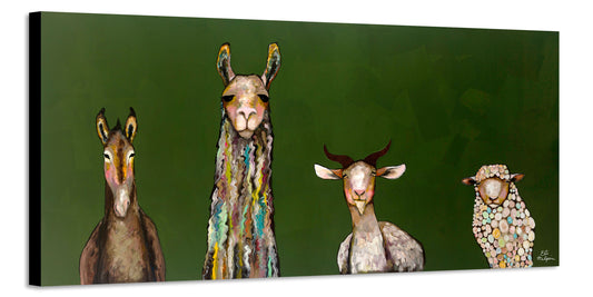 Donkey Llama Goat Sheep - Canvas Print