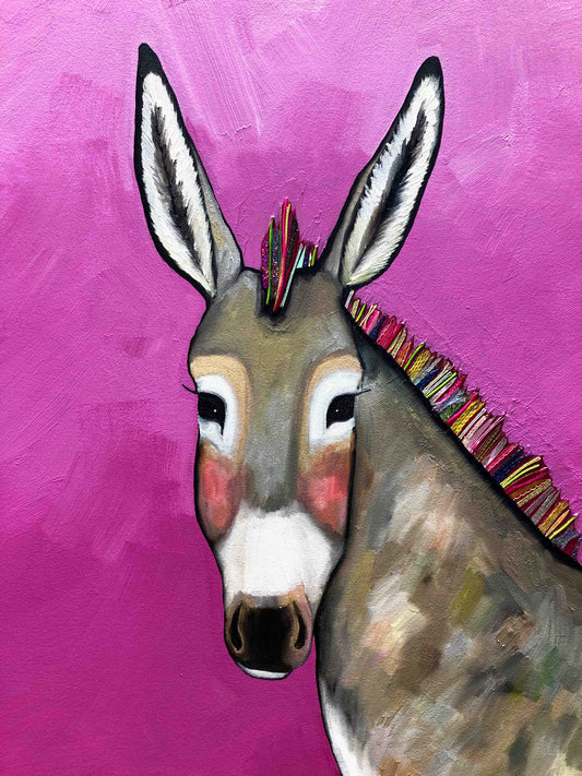 Donkey and Pig Tails 84x60" - Oil Painting