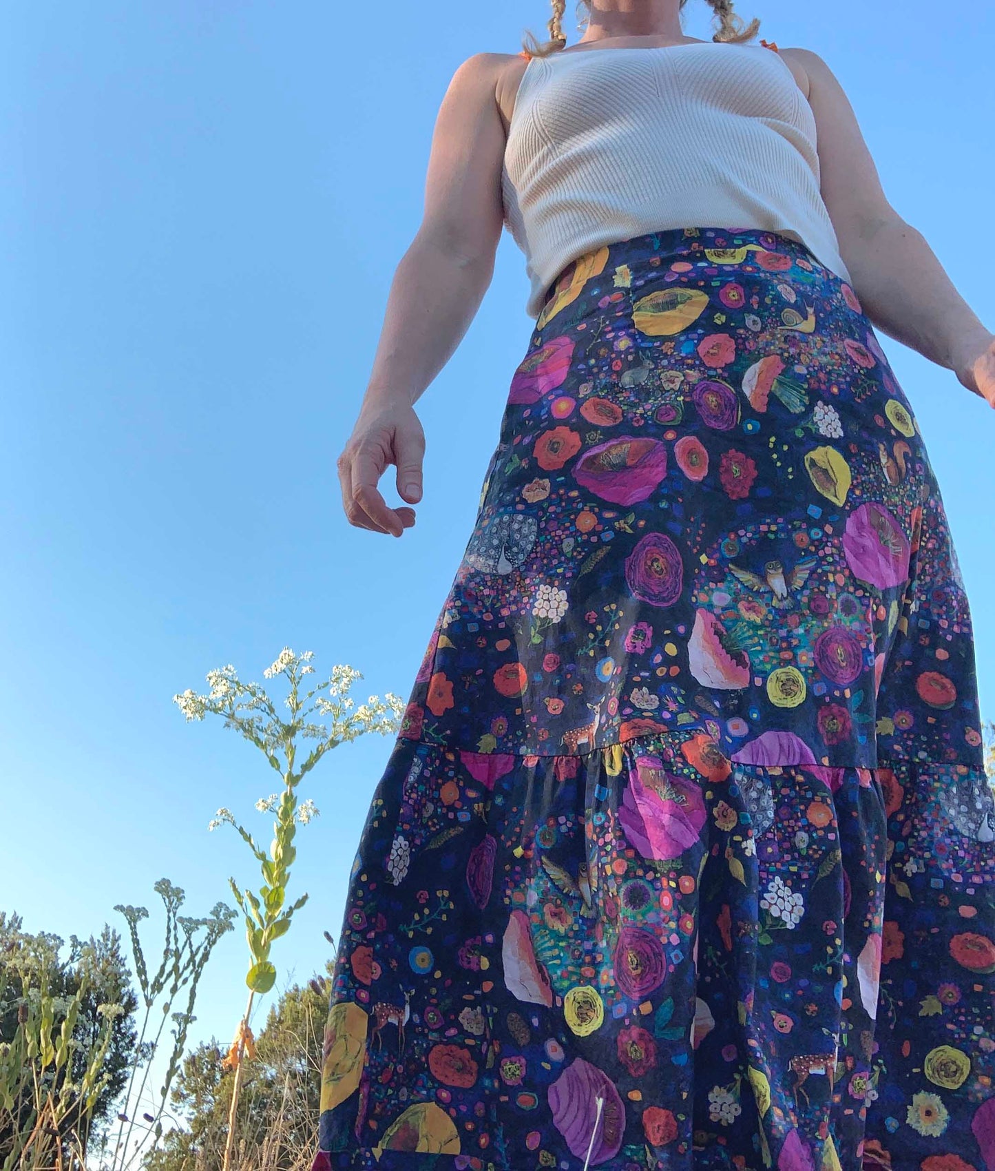 Into The Woods Cotton Ruffle Skirt