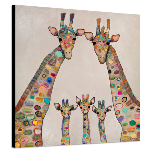 Giraffe Family - Canvas Print
