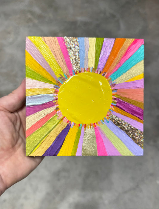 Glowing - 5.75 x 5.75" - Oil Painting