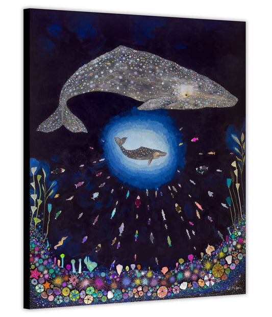 Gray Whale Calf - Canvas Print