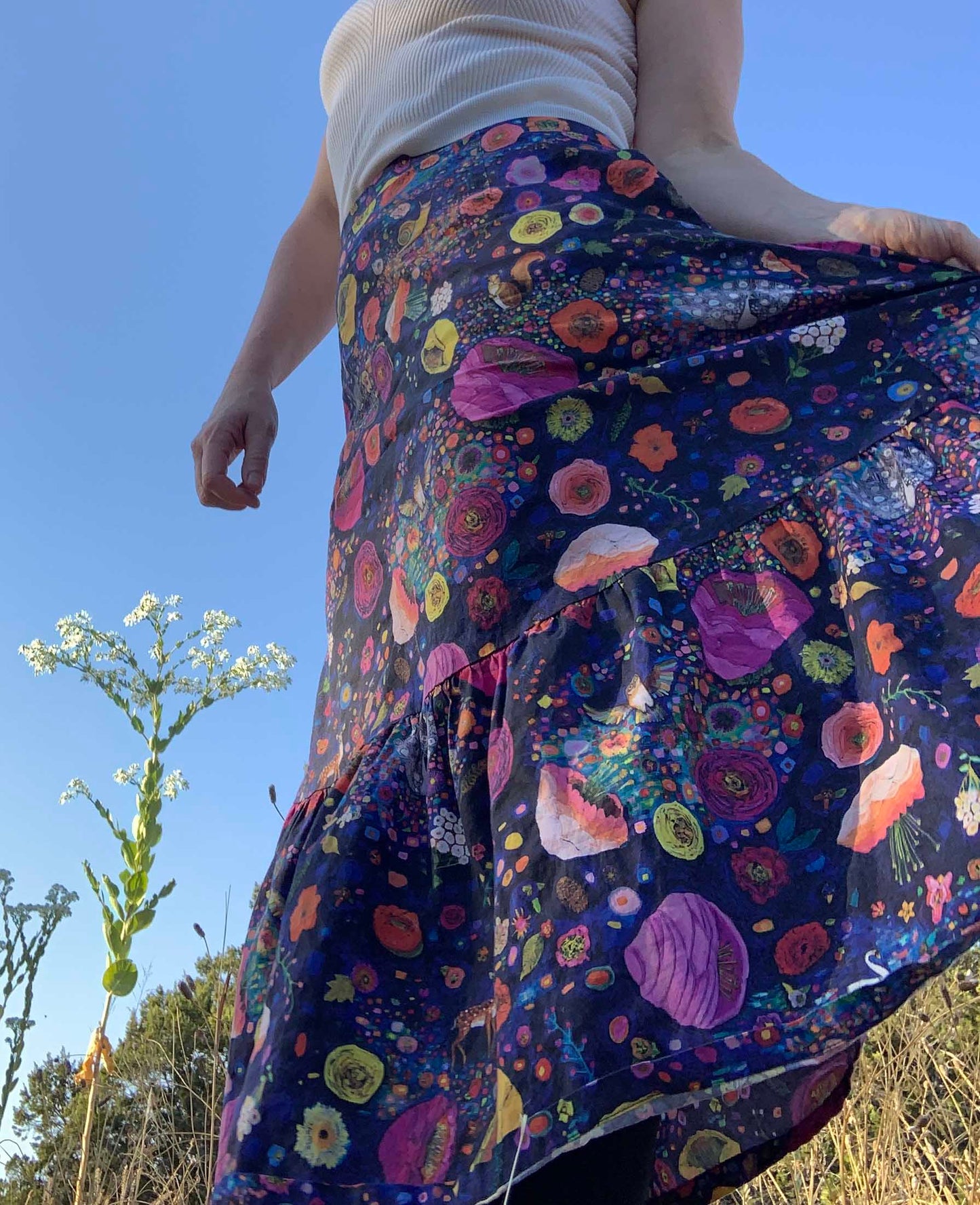 Into The Woods Cotton Ruffle Skirt
