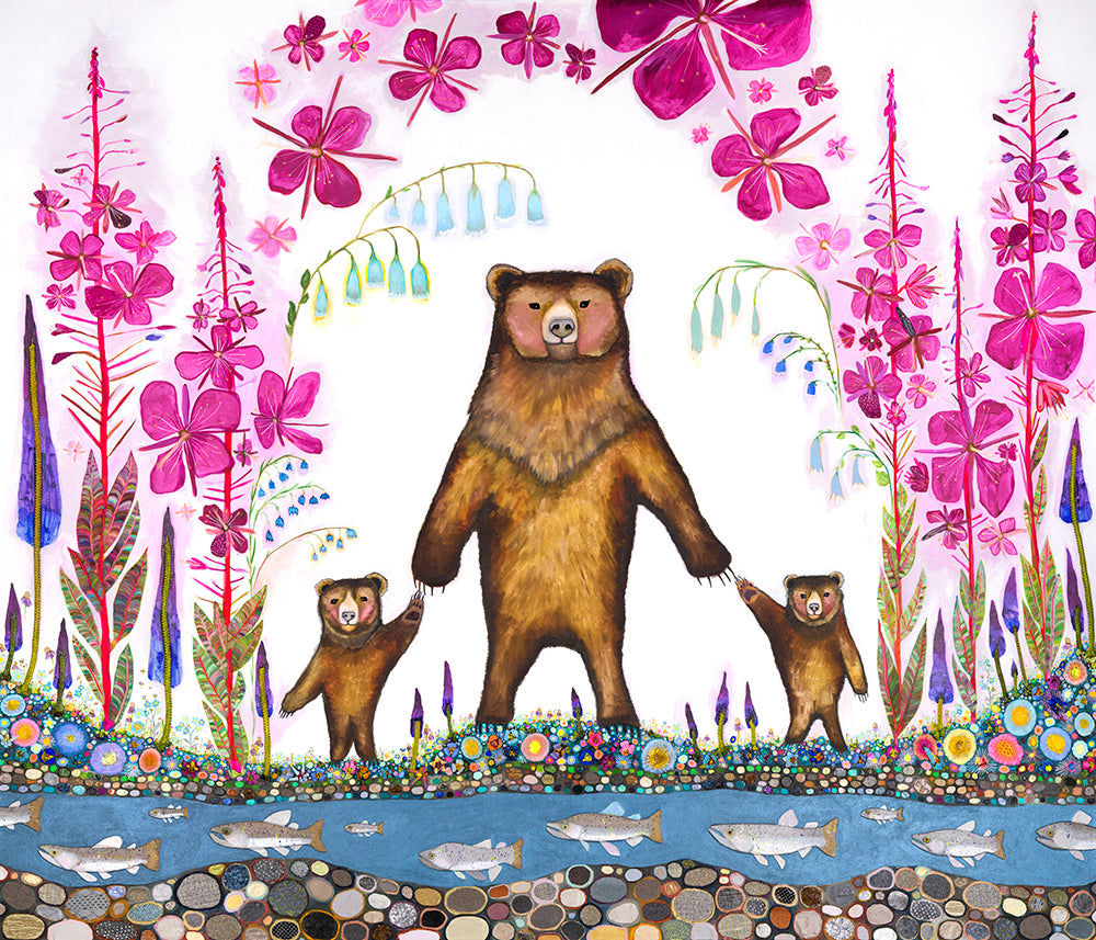 Mama Bear 84x72"- Oil Painting