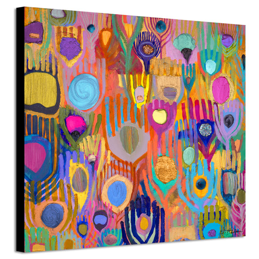 Peacock Wings 2- Canvas Print