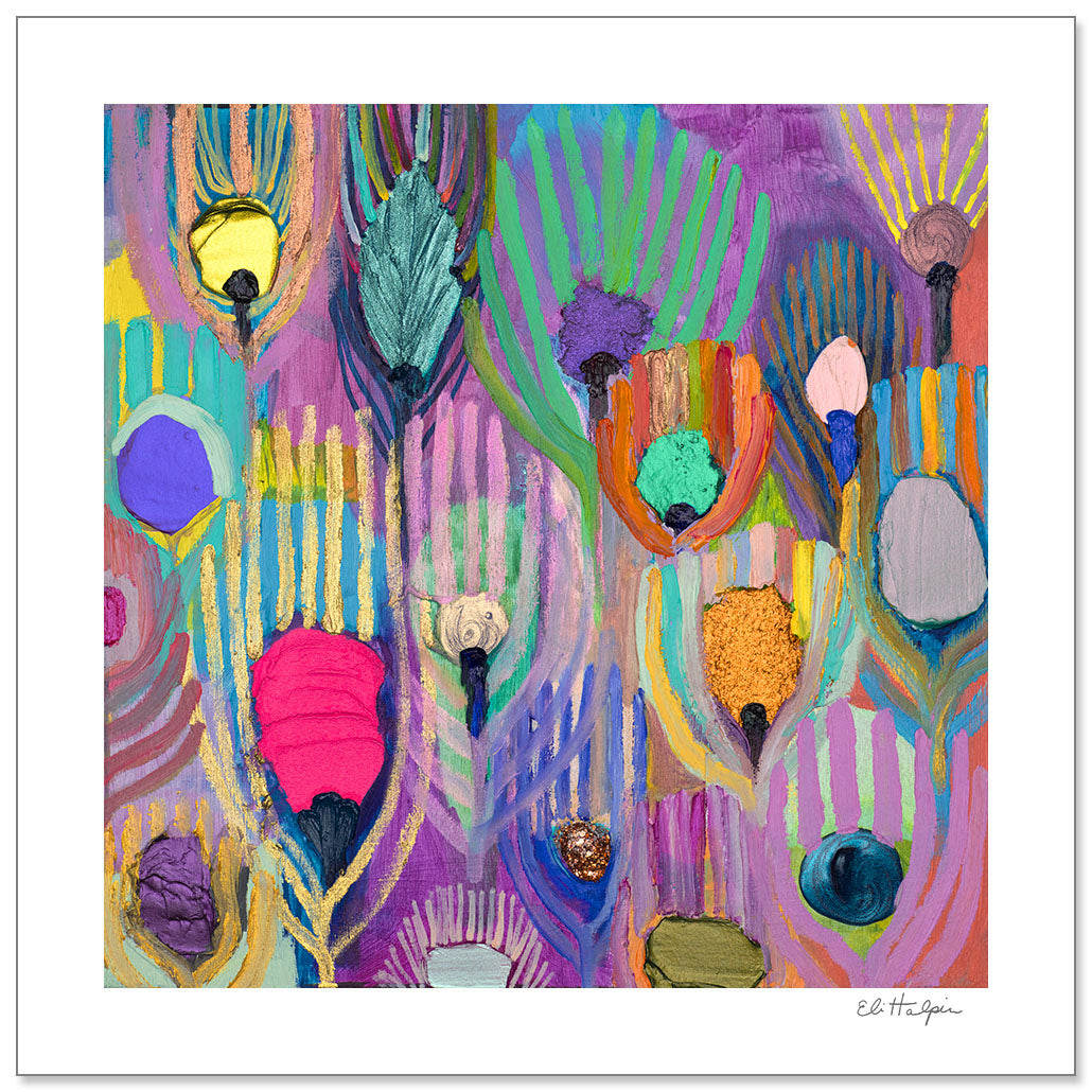 Peacock Wings 3 - Signed Paper Print
