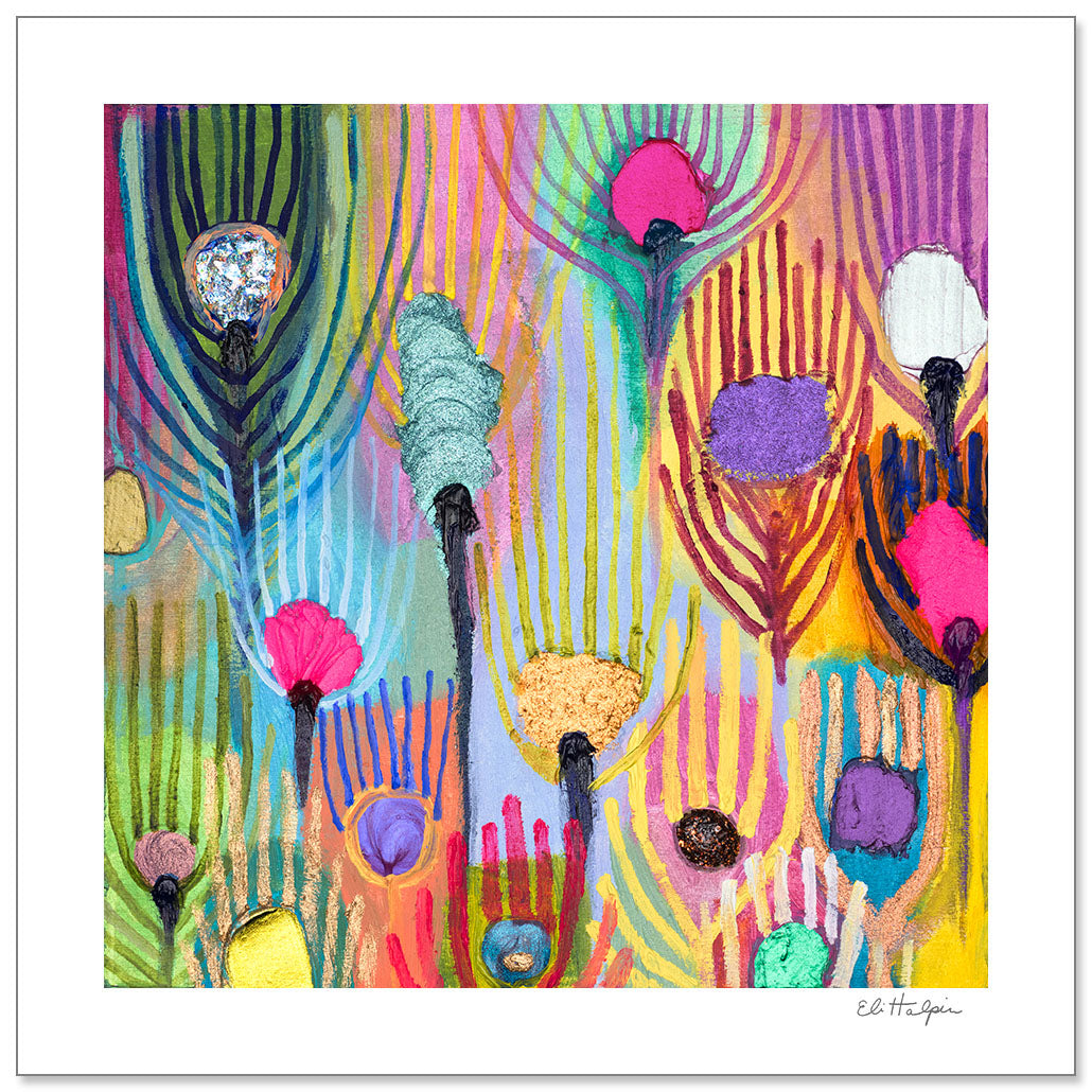 Peacock Wings 4 - Signed Paper Print