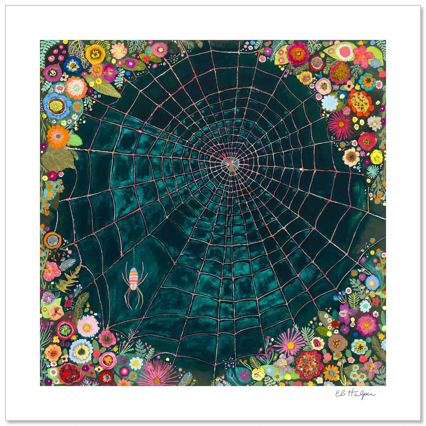 Pink Spiderweb - Signed Paper Print