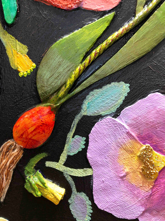 Winter Garden 60 x 60" - Oil Painting