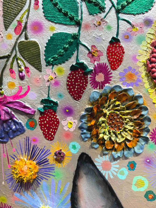 German Shepard 24 x 32" - Oil Painting