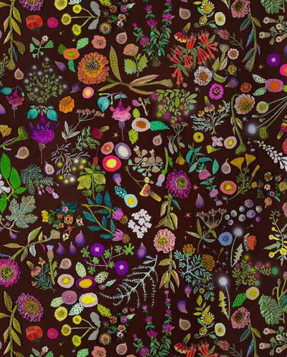 Fig Tree Garden Cotton Ruffle Skirt