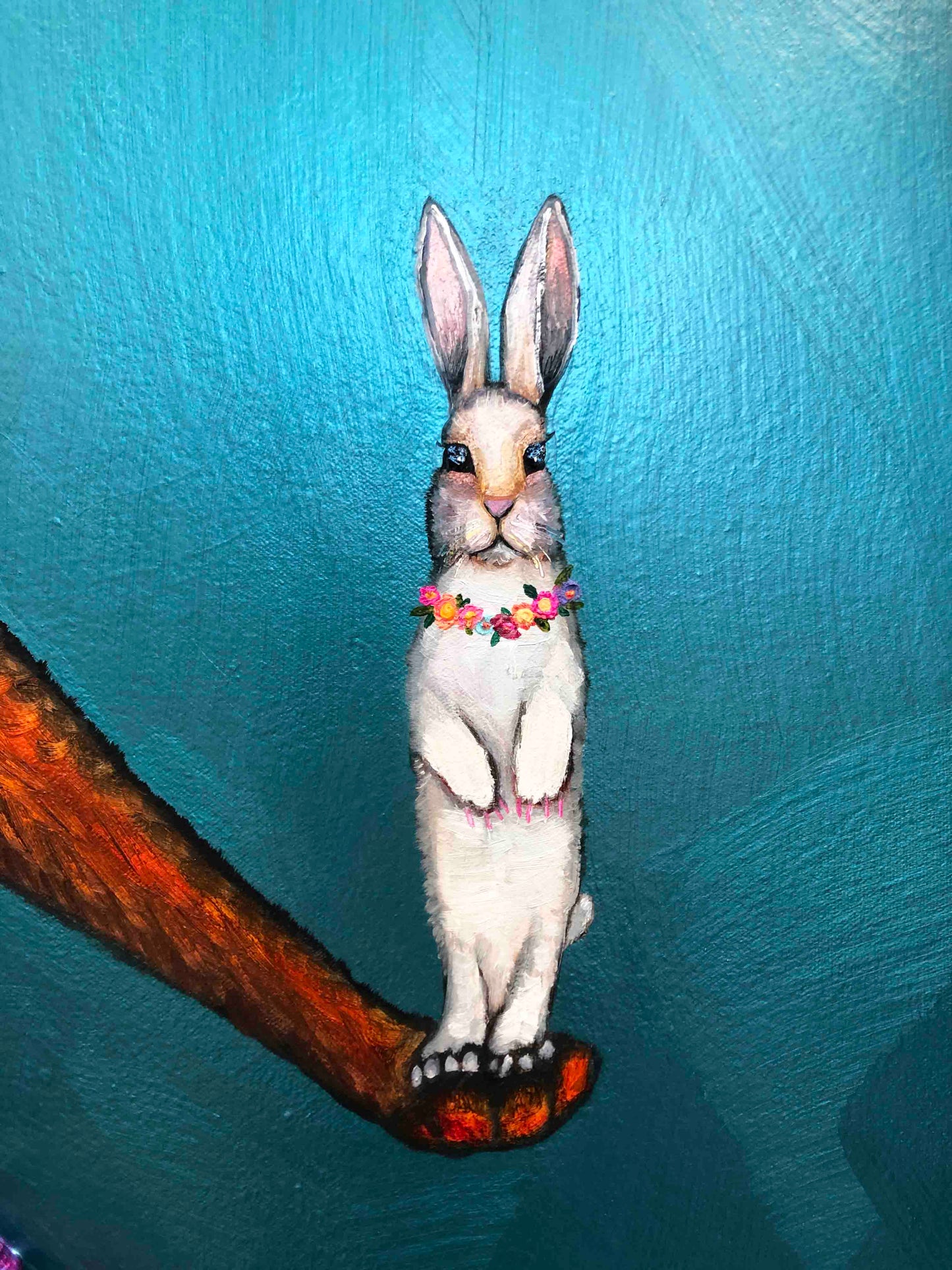 Fox Dressed 60x40" - Oil Painting
