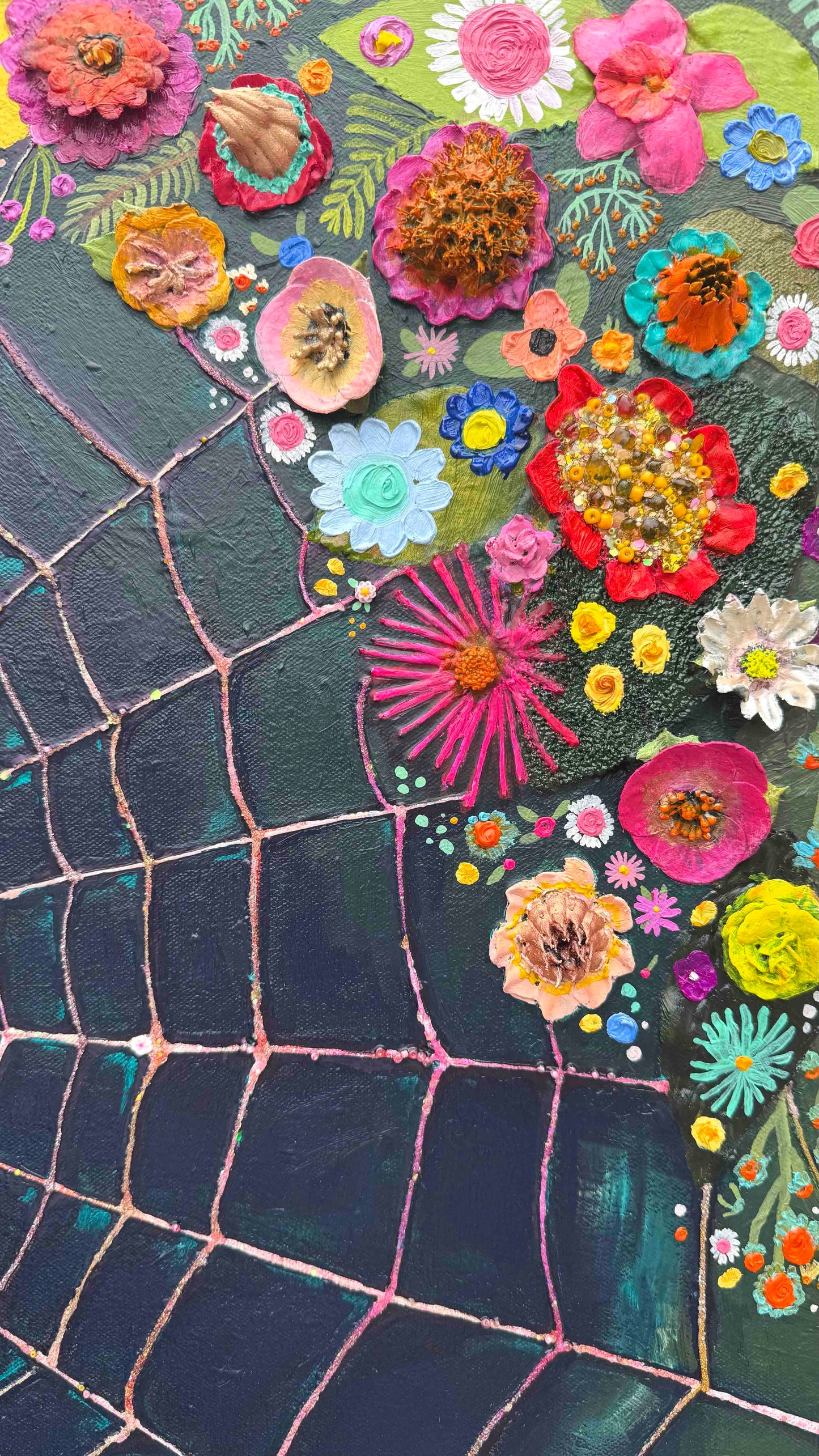 I Love Spiders 30x30" - Oil Painting