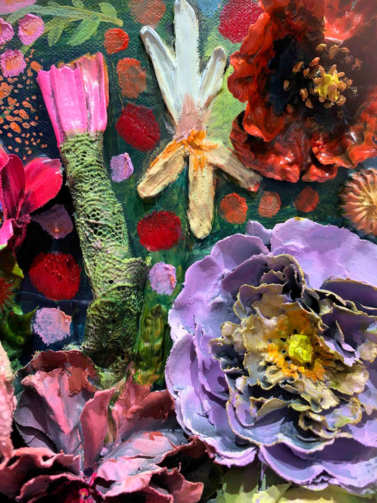 Infinity Girl 18x18" - Oil Painting