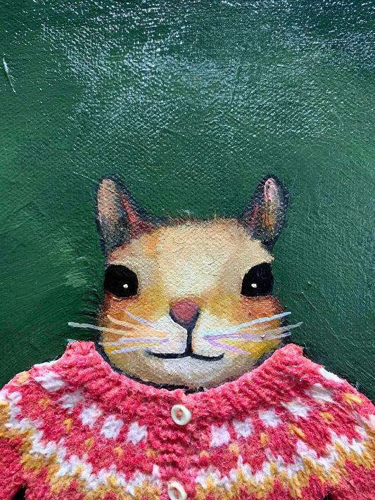 Nut Butter Preserves 18x18" - Oil Painting