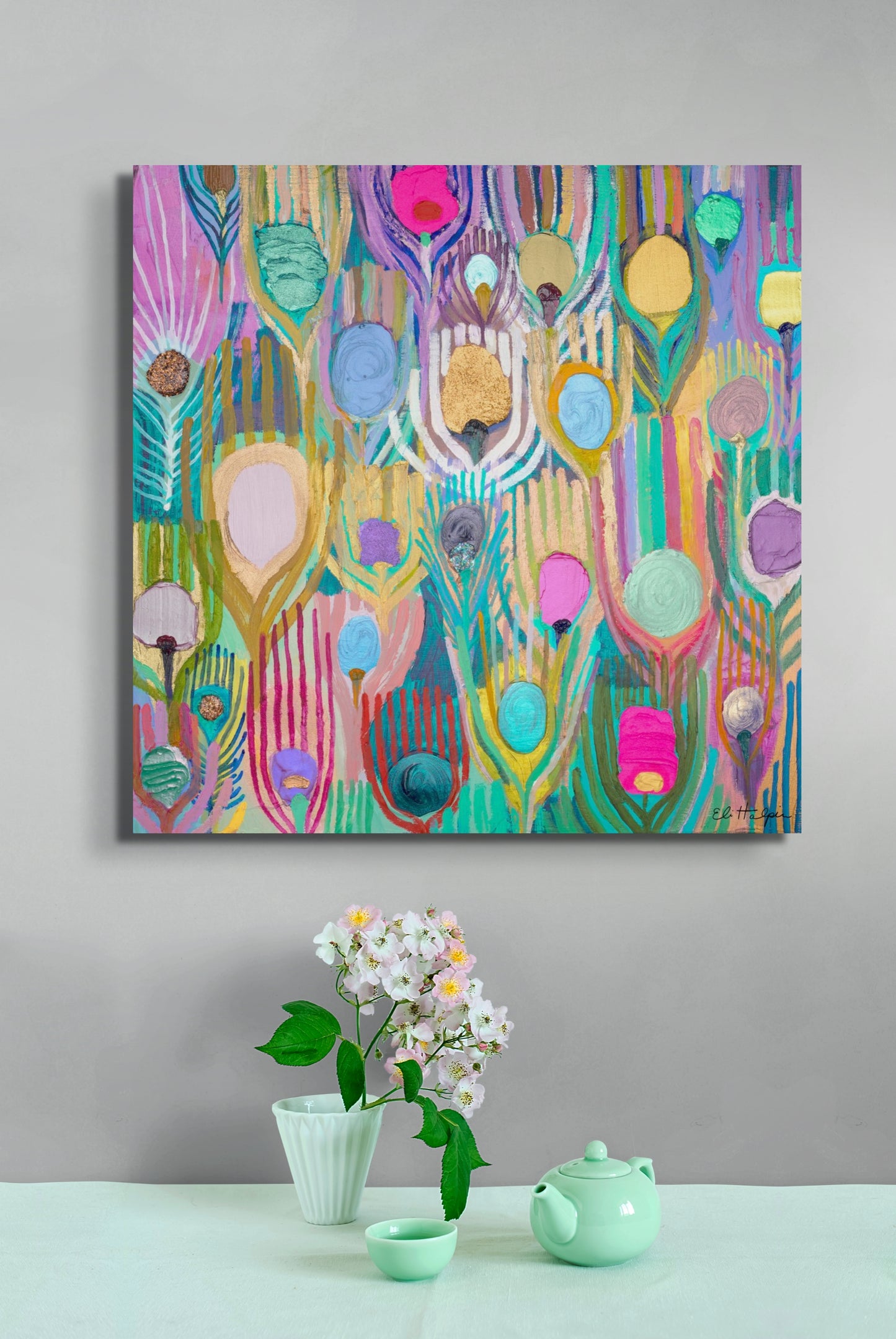 Peacock Wings 1 - Canvas Print