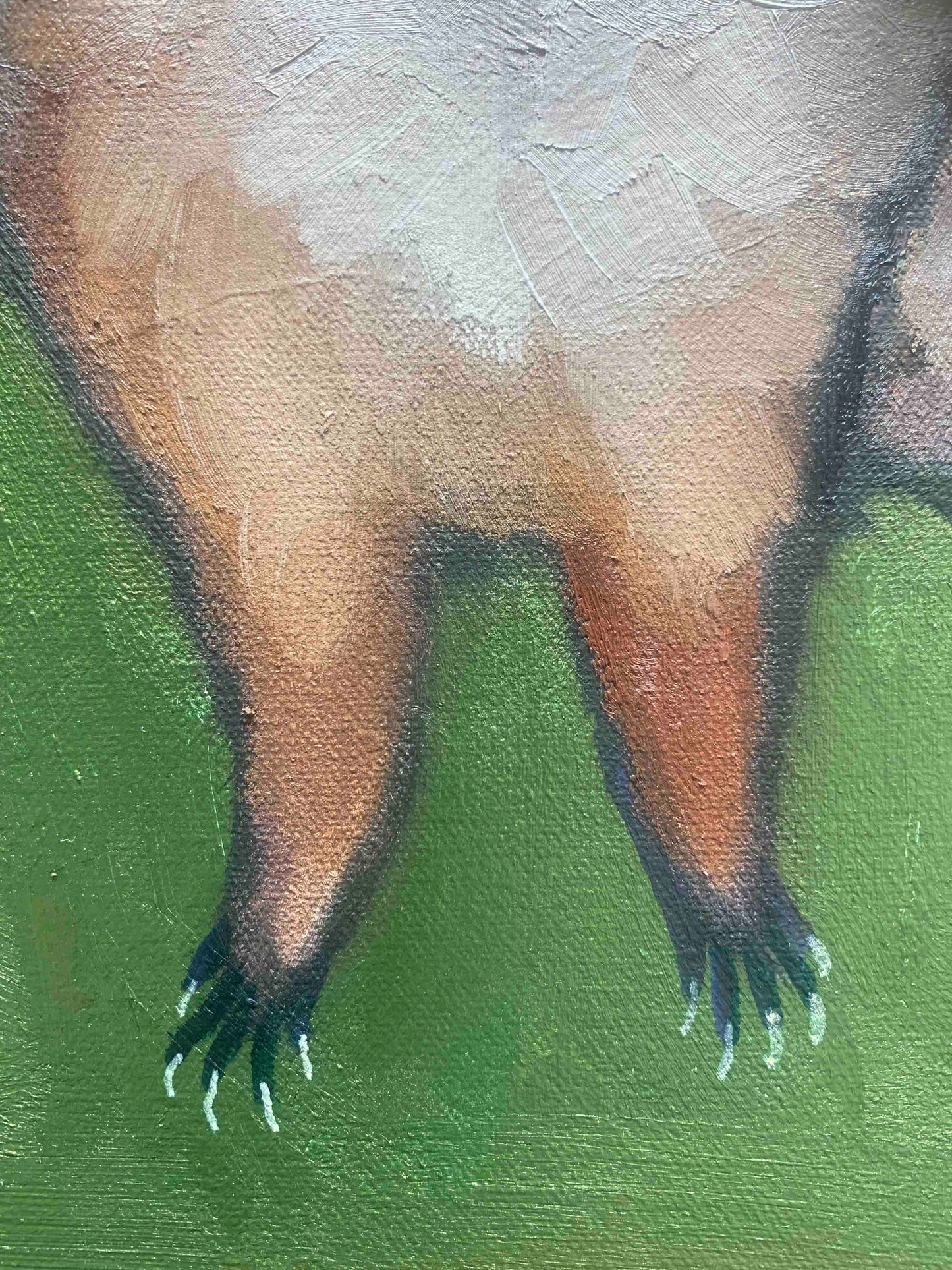 Squirrel Bouquet 24x18" - Oil Painting