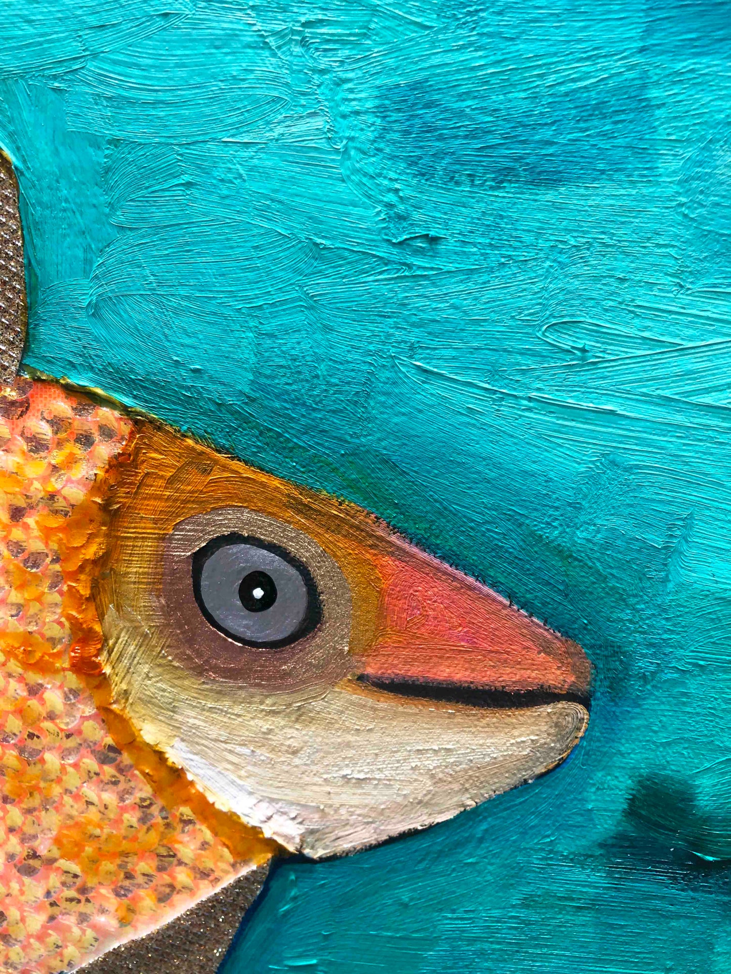 Swan 5x7ft - Oil Painting