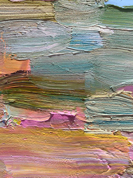 White Orchid 30 x 30" - Oil Painting