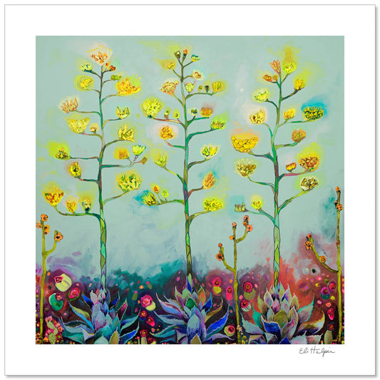 Agave Blooms- Signed Paper Print