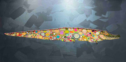Alligator 6ft x 3ft - Oil Painting