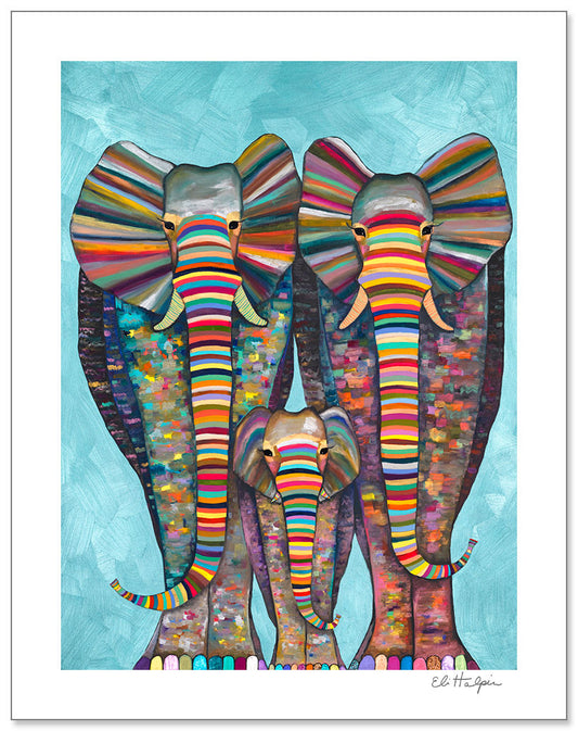 Baby Elephant - Signed Paper Print