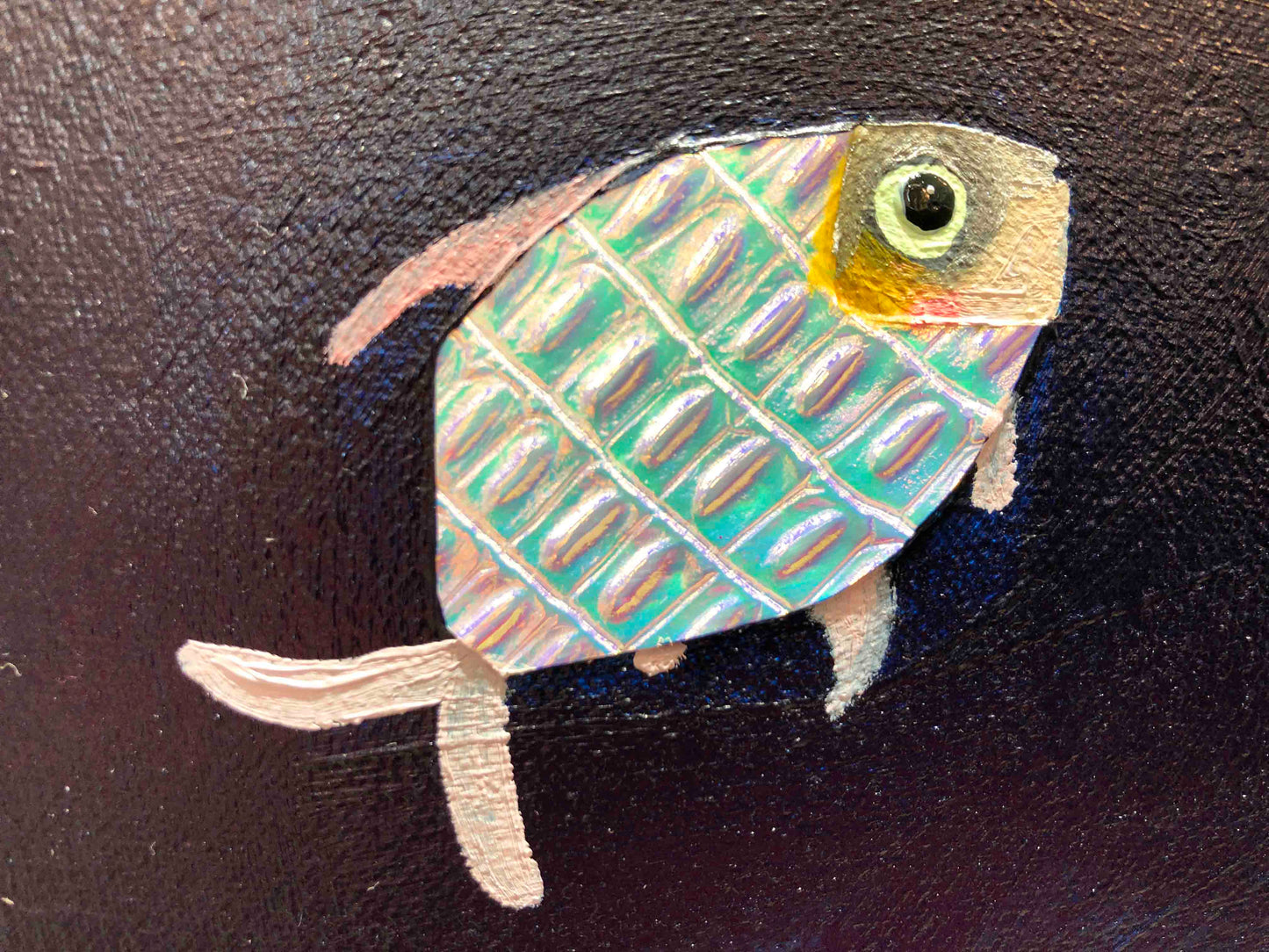 Gray Whale Calf 7ft x 6ft - Oil Painting