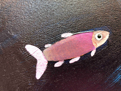 Gray Whale Calf 7ft x 6ft - Oil Painting