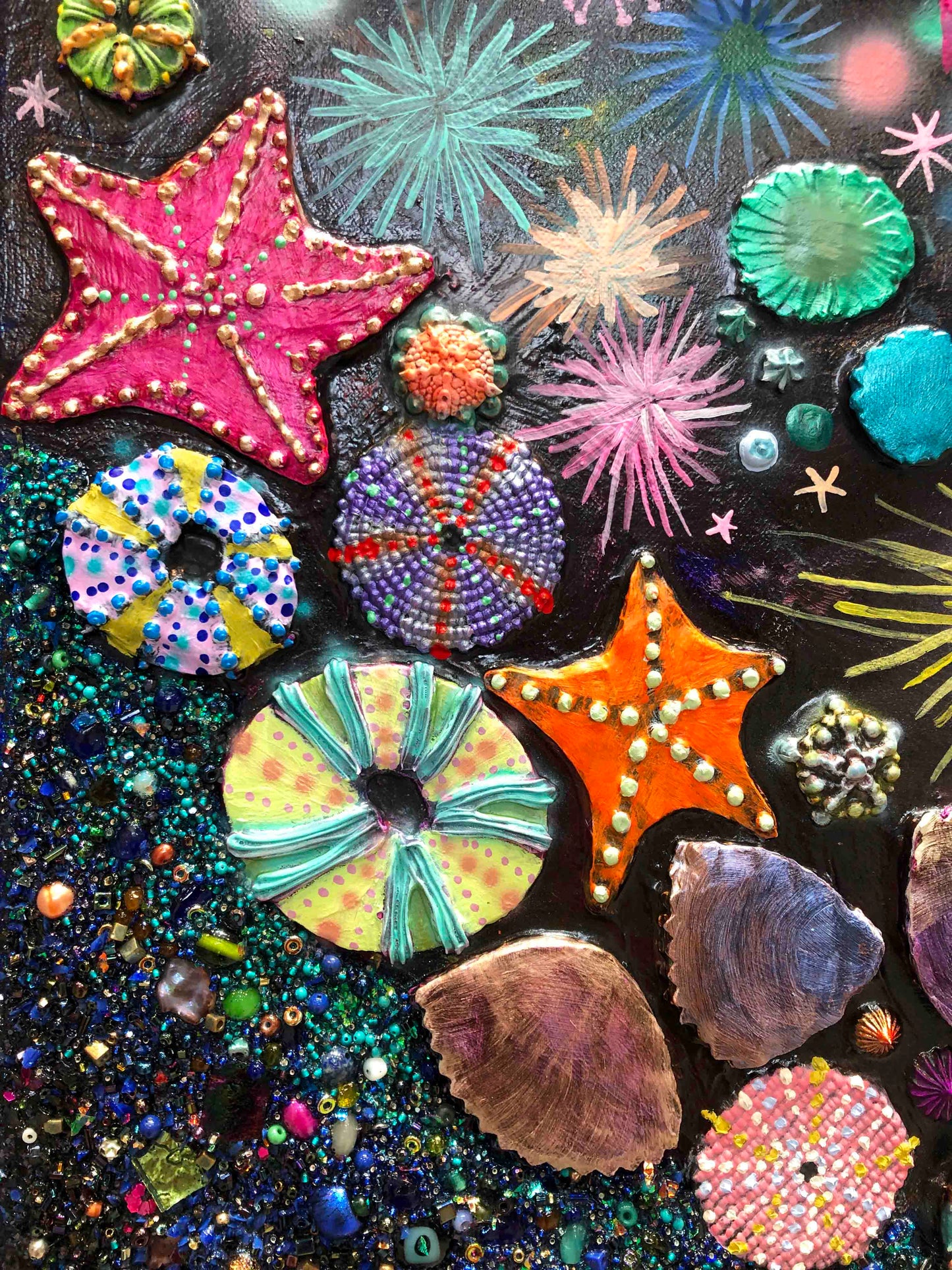 Gray Whale Calf 7ft x 6ft - Oil Painting