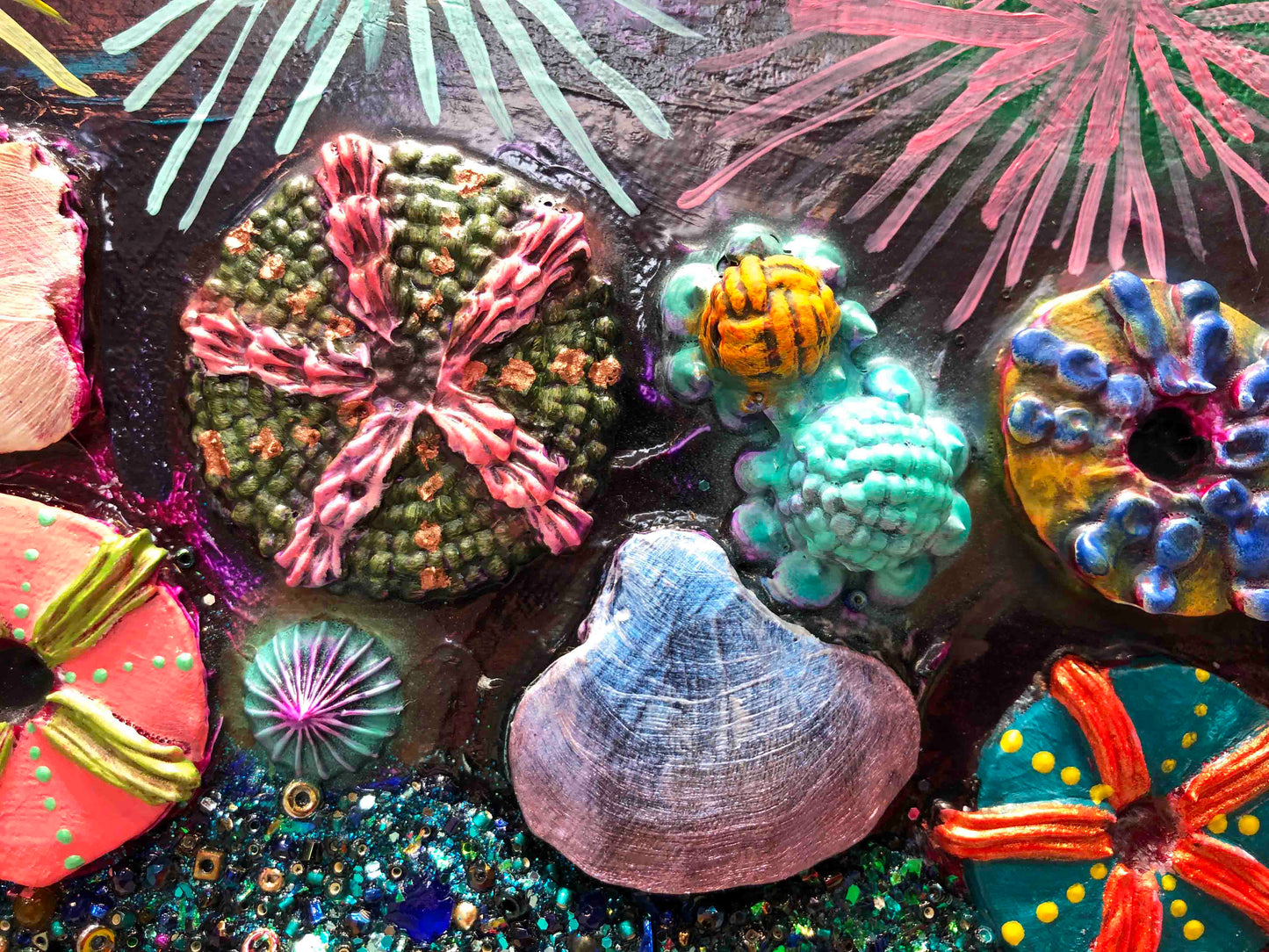 Gray Whale Calf 7ft x 6ft - Oil Painting