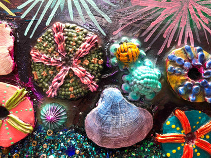 Gray Whale Calf 7ft x 6ft - Oil Painting