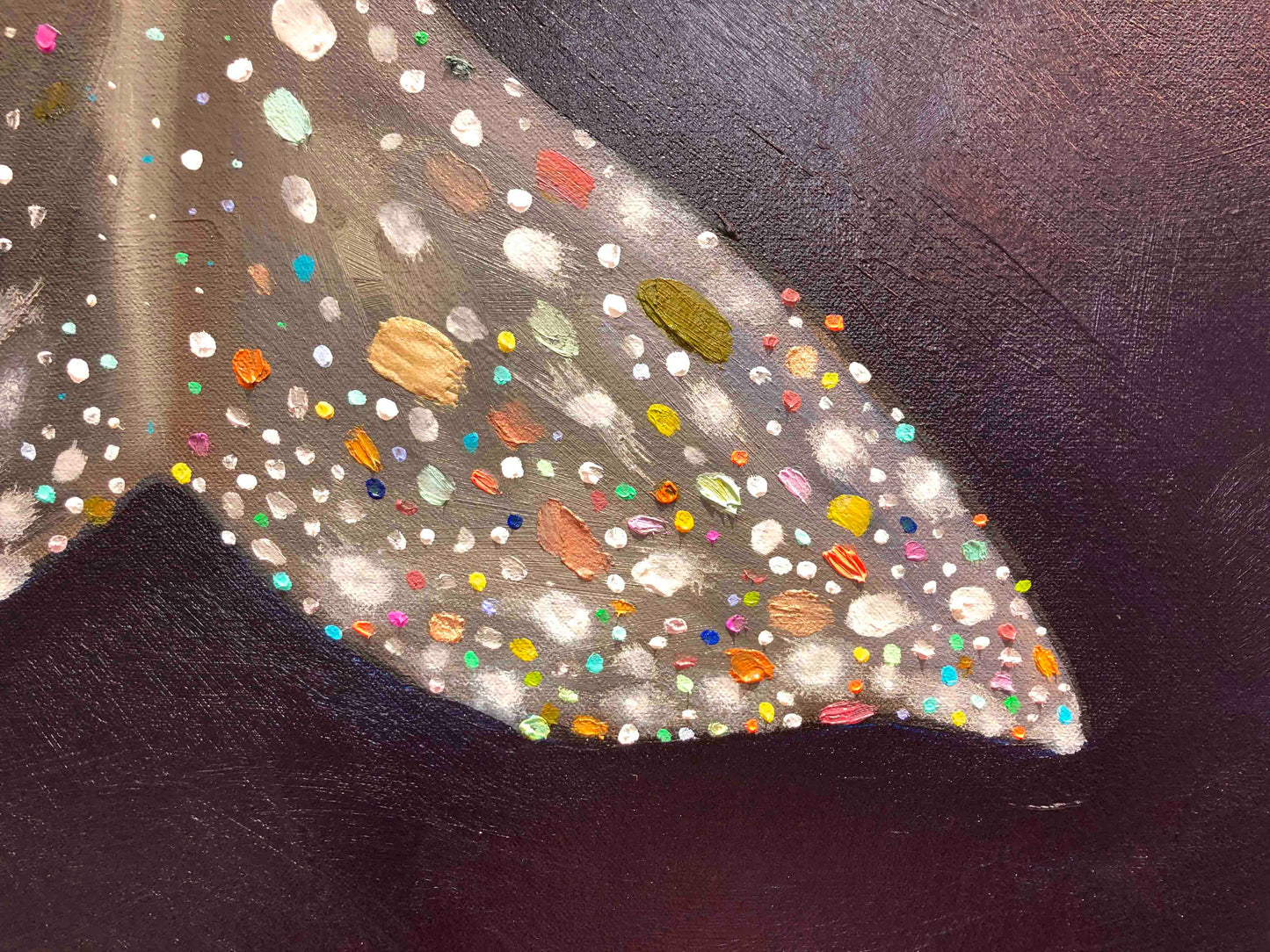 Gray Whale Calf 7ft x 6ft - Oil Painting