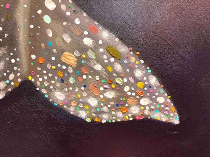 Gray Whale Calf 7ft x 6ft - Oil Painting