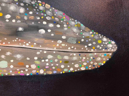 Gray Whale Calf 7ft x 6ft - Oil Painting