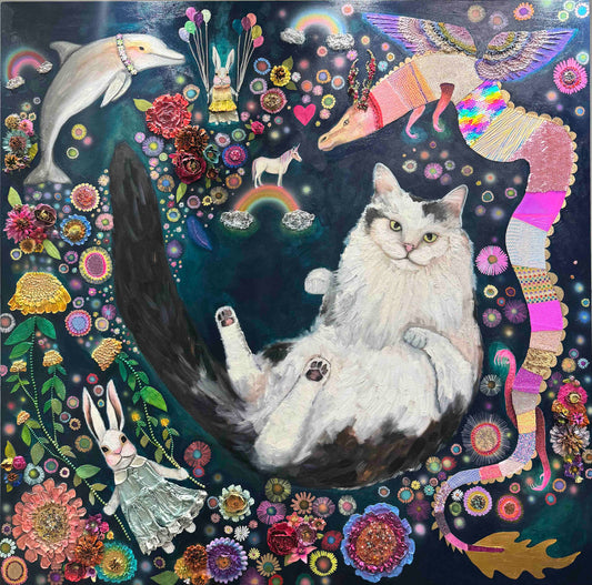 Year of the Dragon 60x60" - Oil Painting