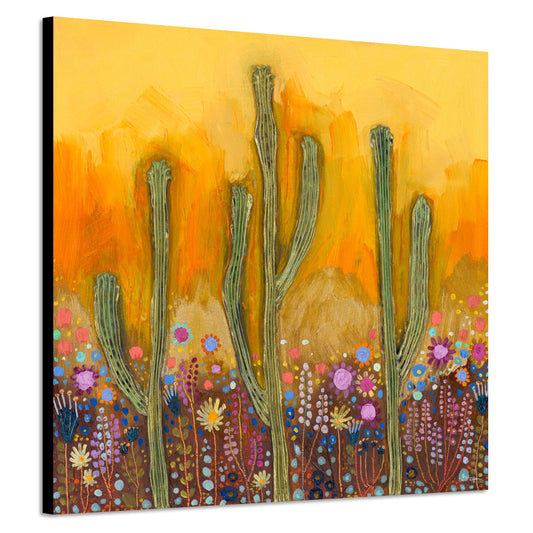 Butter Yellow Sky - Canvas Print