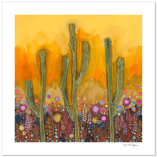 Butter Yellow Sky - Signed Paper Print