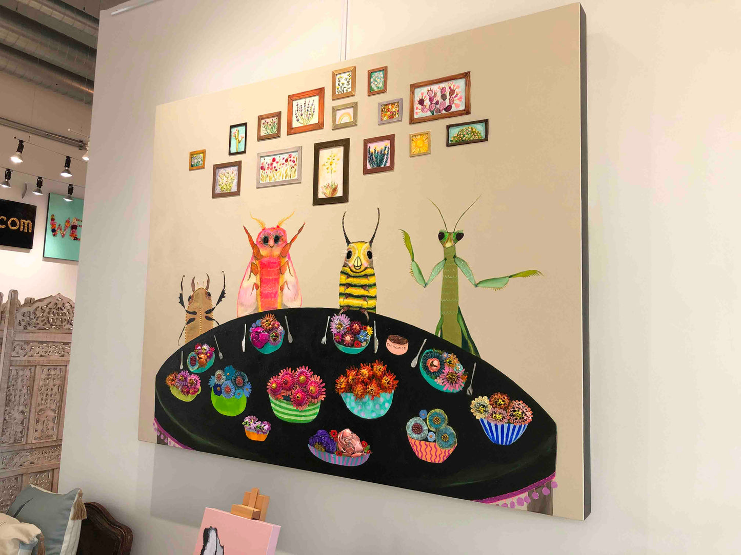 Caterpillar's House 48 x 60" - Oil Painting