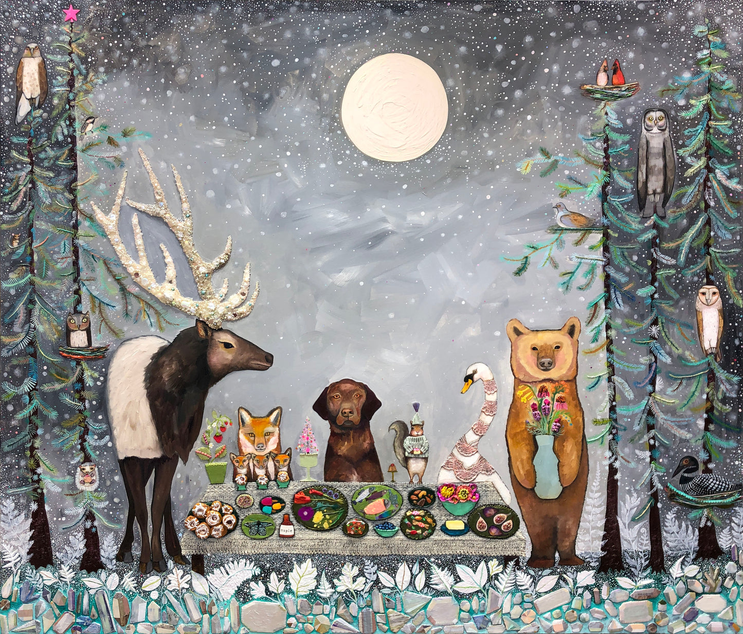 Cinnamon Buns 7' x 6' - Oil Painting