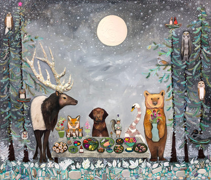 Cinnamon Buns 7' x 6' - Oil Painting