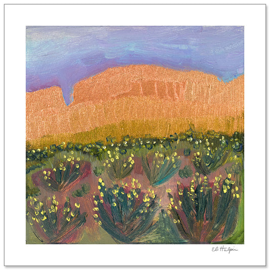 Desert Shrubs - Signed Paper Print