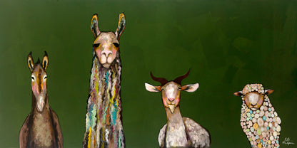 Donkey Llama Goat Sheep - Canvas Print