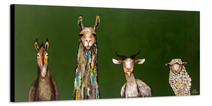 Donkey Llama Goat Sheep - Canvas Print