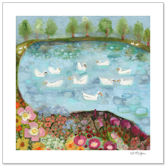Duck Pond - Signed Paper Print