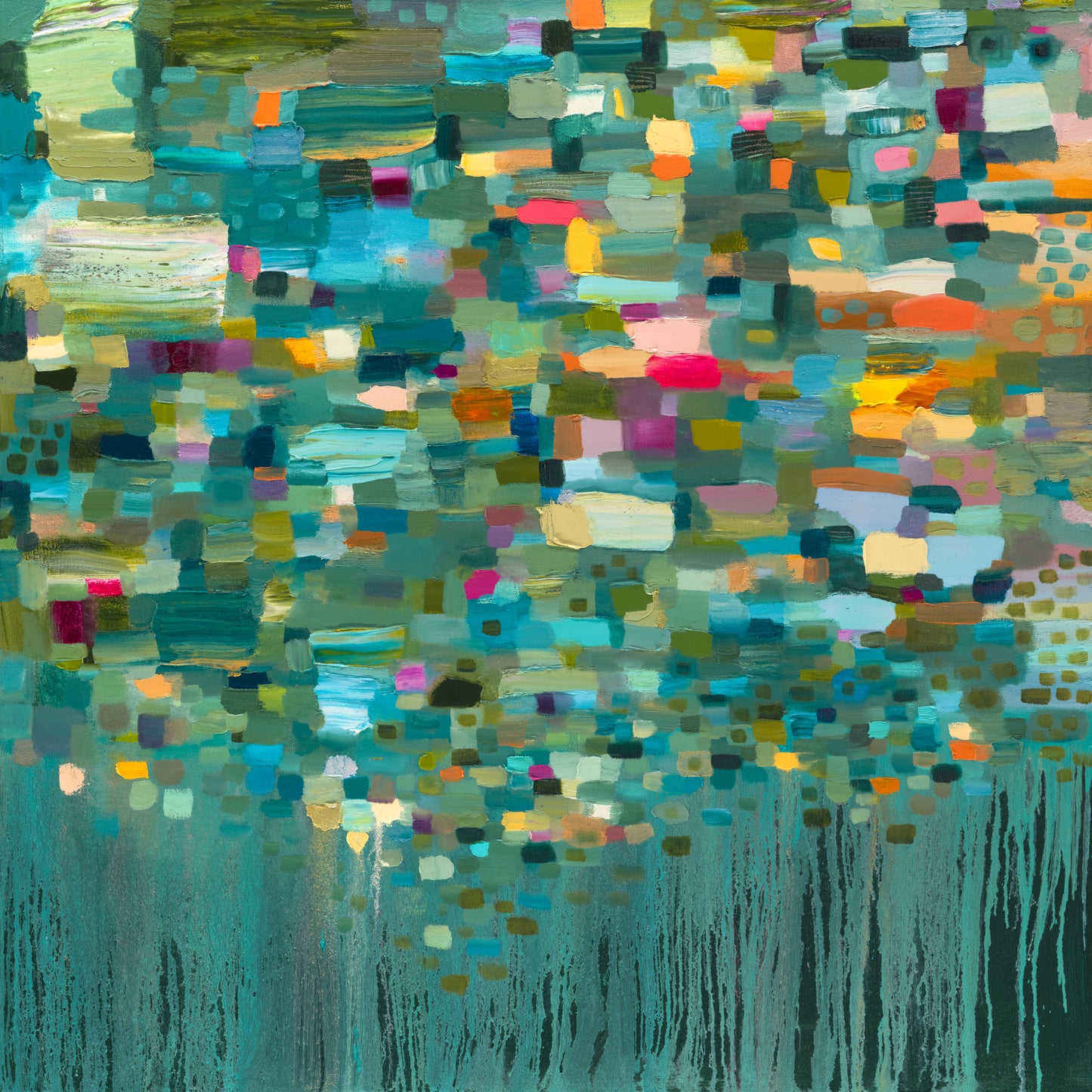 Falling Up 30 x 30" - Oil Painting