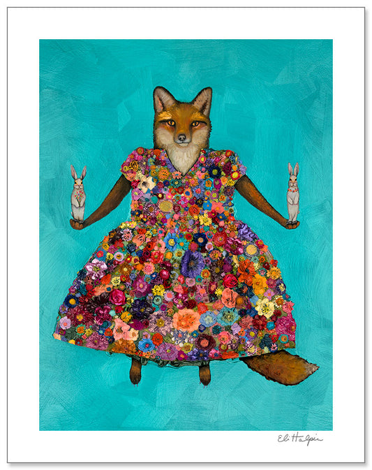 Fox Dressed - Signed Paper Print