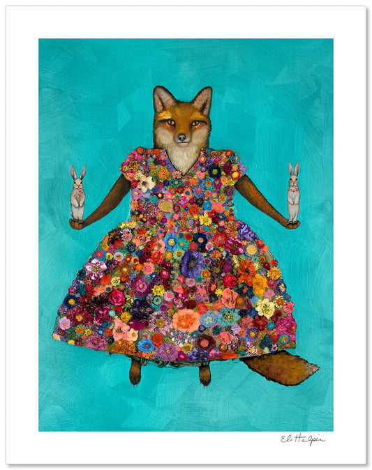 Fox Dressed - Signed Paper Print