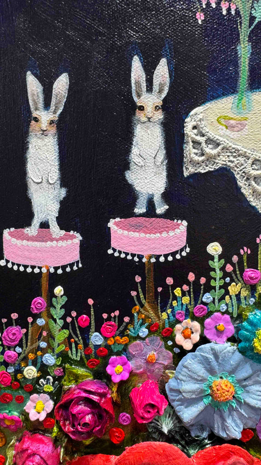 Fox Haus - 40x40" - Oil Painting