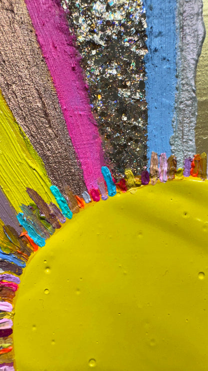 Glowing - 5.75 x 5.75" - Oil Painting